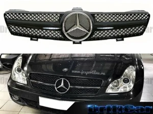 Fit with 05-08 W219 CLS-Class Sedan Front Fence Grille Gloss Black GBC Style Set - Foto 1 di 4