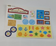 Calico Critters Seaside Cruiser Sticker Decal Sheet Replace Sylvanian Families