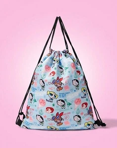 New POWERPUFF GIRLS Drawstring Backpack BUTTERCUP Purse BUBBLES Tote Bag BLOSSOM - Picture 1 of 5