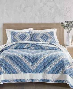 $500 Charter Club Around the World Artisan 3-Pc. Quilt Set, Full/Queen - Picture 1 of 10