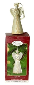 Vintage 2000 Hallmark Keepsake Ornament Angelic Bell Club Edition Porcelain - Picture 1 of 2
