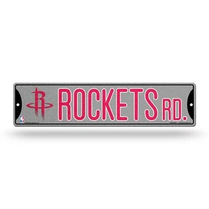Houston Rockets Bling Vinyl/Plastic Street Sign. 3-3/4" x 16"   #918/J9 - Picture 1 of 1