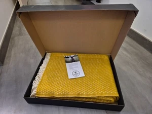 Neu & ovp: Klippan Wolldecke 130x200cm gelb (Velvet Saffran) 100% Schafswolle - Bild 1 von 4