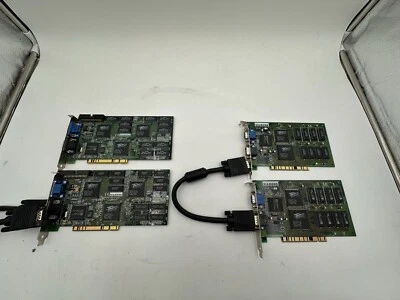 RARE LOT Voodoo 3DFX Diamond Monster 3d II PCI 12MB & 8MB + 2 4MB Cards - Image 1 of 4