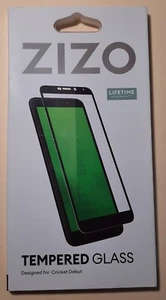 NEW! ZIZO Tempered Glass screen protector 9H for Cricket Debut black edge - Picture 1 of 2