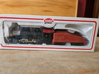Model Power 6634 AT&SF Santa Fe Steam Locomotive & Tender EXC in Box - Image 1 of 4