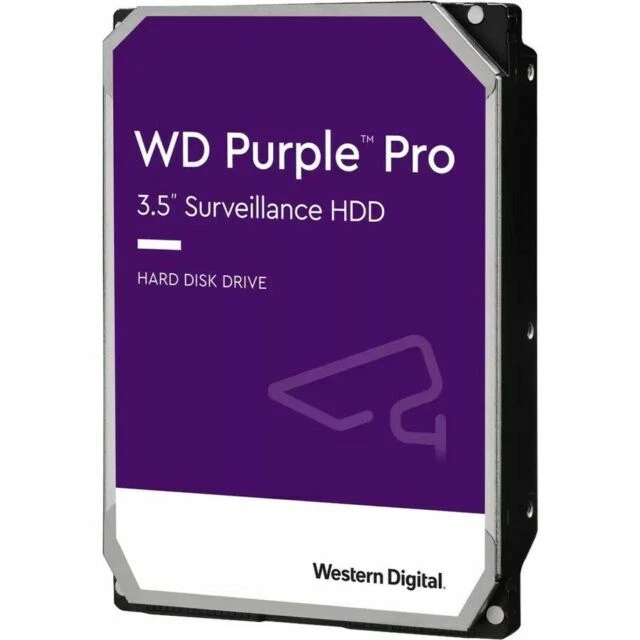 WD Purple Pro 8TB Internal 7.2K RPM 3.5'' SATA 6G (WD8001PURP) Surveillance HDD
