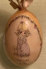 Enesco 1996 Precious Moments 3" Egg Ornament The Lord is My Shepherd