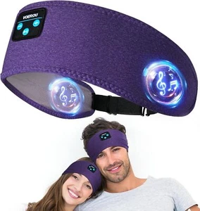 Sleep Headphones Bluetooth Headband - 10Hrs Adjustable Wireless Sports Sleepi... - Picture 1 of 8