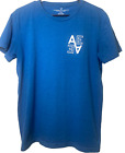 American Eagle Mens Logo Blue Crewneck T shirt size Medium