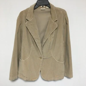 St. John's Bay Blazer Jacket Women's Sz. 2X Tan Suede Button Up Pockets Y2K Vtg. - Picture 1 of 10