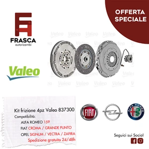Kit Frizione 4pz Valeo Opel Vectra C GTS Station Wagon Z02 1.9 CDTi 2004 120 CV - Imagen 1 de 3