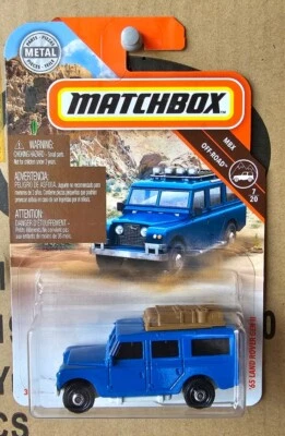 MATCHBOX 2019 - '65 LAND ROVER GEN II [BLUE] CAR NEAR MINT CARD GOOD  - Image 1 of 4