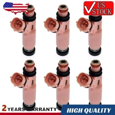6PCS Fuel Injectors 23250-20030 For Toyota Camry 3.0L Solara Lexus RX400h 3.3L - Image 1 of 4