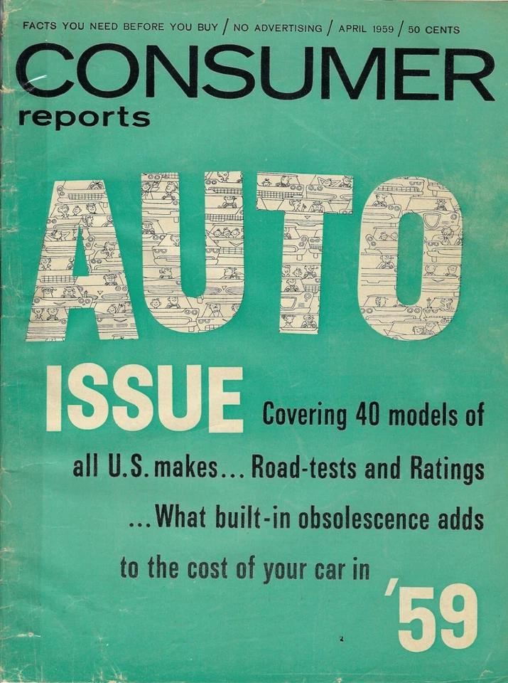 1959 new cars in Consumer Reports Annual Auto Issue. All U.S. new cars reviewed. - Imagem 1 de 1