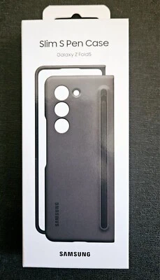 New in Sealed Box Genuine Samsung Galaxy Z Fold5 Slim S-Pen Case Graphite - Image 1 of 4