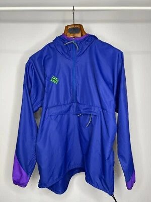 Ronhill Lightweight Windrunner Blue Nylon Jacket Anorak Men's Size S Made in UK - Imagem 1 de 4