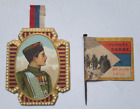 Lot Of 2 Serbia Day King Peter I 1916 Wwi French Ww1 Fundraising Journee Badge