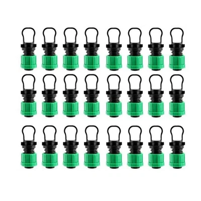 Raccordo terminale a goccia 24 pezzi per irrigatore tubi nastro gocciolante 16 mm O8Z55371 - Immagine 1 di 4