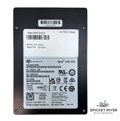 Seagate Nytro 3332 3.84TB SAS 12Gbps Enterprise 2.5" SSD XS3840SE70084 - Image 1 of 4