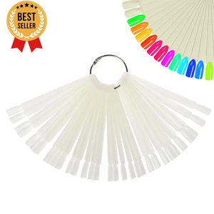 50 Stück Nagelmuster Sticks mit Ring Fächerform Nagellack Display Übung Tipps - Bild 1 von 12