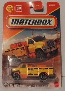 2025 Matchbox #47 GMC 3500 Utility Truck YELLOW | MATCHBOX CITY ELECTRICAL! - Picture 1 of 3