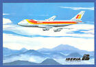 Iberia Spanish Airlines Boeing B-747  Postcard