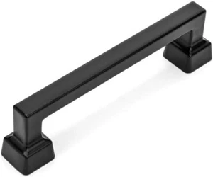 Cosmas 1481-96FB Flat Black Contemporary Cabinet Hardware Handle Pull FREE SHIPP - Picture 1 of 1