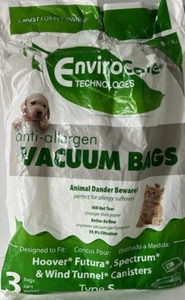 Enviro-Care A137 Anti-Allergen Vacuum Bags - Pack of 3 Type S Great for Pets !!! - Picture 1 of 6