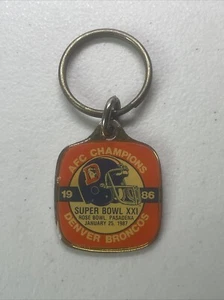 NFL Denver Broncos AFC Champions Super Bowl keychain 1987 - Picture 1 of 2