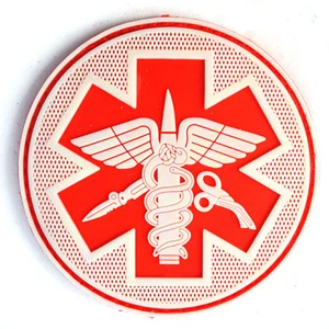 Parche de gancho de goma 3D PVC EE. UU. Ejército EMT MED Cross EQUIPO DE RESCATE TRATAMIENTO MÉDICO - Imagen 1 de 5
