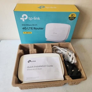 TP-Link TL-MR105 300Mbps WiFi 4G Router, LTE Network, Ethernet Port, 4G - Afbeelding 1 van 5