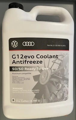 Genuine OEM Coolant/Antifreeze Audi VW G12 EVO 1 Gallon G-12E-050-1G-RTU - Image 1 of 2