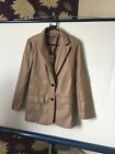 PRIMARK TAUPE PVC 3/4 COAT / JACKET SIZE 8 WITH POCKETS NEW TAGGED