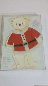 Paper Prince Teddy Bear Hugs Santa Dress up invitations lot of 18 - Picture 1 of 5