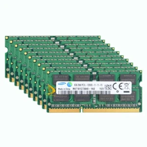Samsung 10x 8 GB 2RX8 PC3L-12800S DDR3L 1600 Mhz 1,35 V Laptop-Speicher RAM $%e - Bild 1 von 6