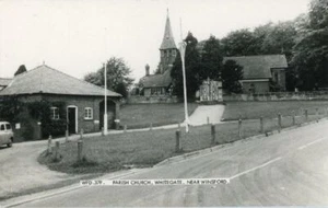 REAL PHOTO POSTCARD OF WHITEGATE CHURCH, NEAR WINSFORD, (NEAR CREWE), CHESHIRE - Picture 1 of 2