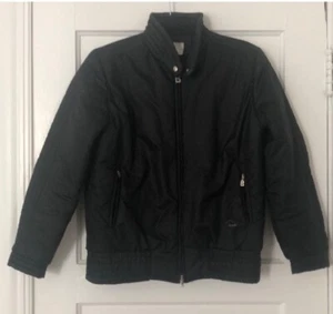 Bogner Bomber Jacket Coat Vintage Black Warm Winter/Fall Medium M - Picture 1 of 4