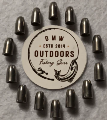 Tungsten UNPAINTED Worm Weights 1/32 ounce (.9g) 15pk, Bullet Weights - Image 1 of 4