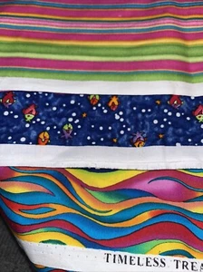 Cotton fabric 3 pieces each 16” x 44” NEW - Picture 1 of 7