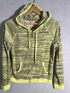 Juicy Couture Sweatshirt Size Medium Full Zip Hooded Yellow Cotton - Picture 1 of 8