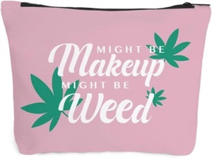 New Stylish Womens Travel/All Day Makeup Pouch Bag Zipper Small - Herb Edition - Picture 1 of 8