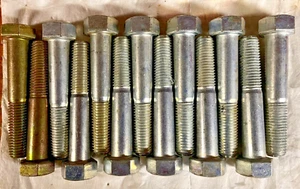 MIXED LOT OF 13 GRADE 8 LAWSON 7/8 X 5 HEX CAP SCREWS - Picture 1 of 2