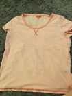 Joules Fabulous Pale Pink Celina V Neck T Shirt Top Size 14 BNWOT Essential