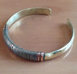 Pulsera brazalete cobre tibetano - Imagen 1 de 10