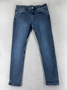 VINTAGE Colins Basic Hose Damen 30 blau Denim Jeans gerades Bein Mid Rise 29x28 - Bild 1 von 17