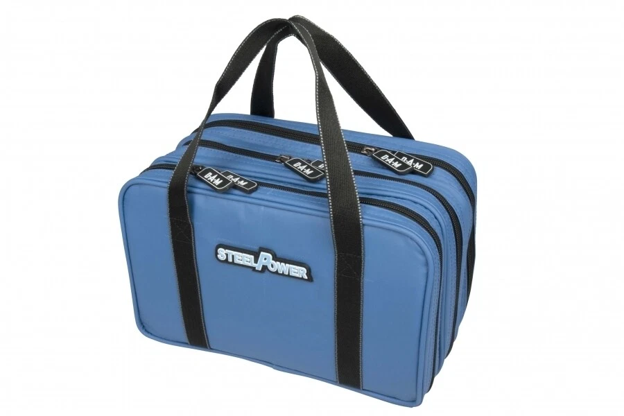 DAM STEELPOWER BLUE - Ködertasche mit Köderbox Angeltasche Zubehörtasche - Bild 1 von 2