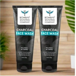 2X 50g BOMBAY SHAVING COMPANY CHARCOAL FACE WASH FIGHTS POLLUTION & EXCESS OIL - Picture 1 of 8