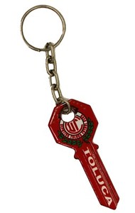 Diablos Rojos del Toluca Mexico Soccer Key Ring  - Toluca Futbol Key Chain 