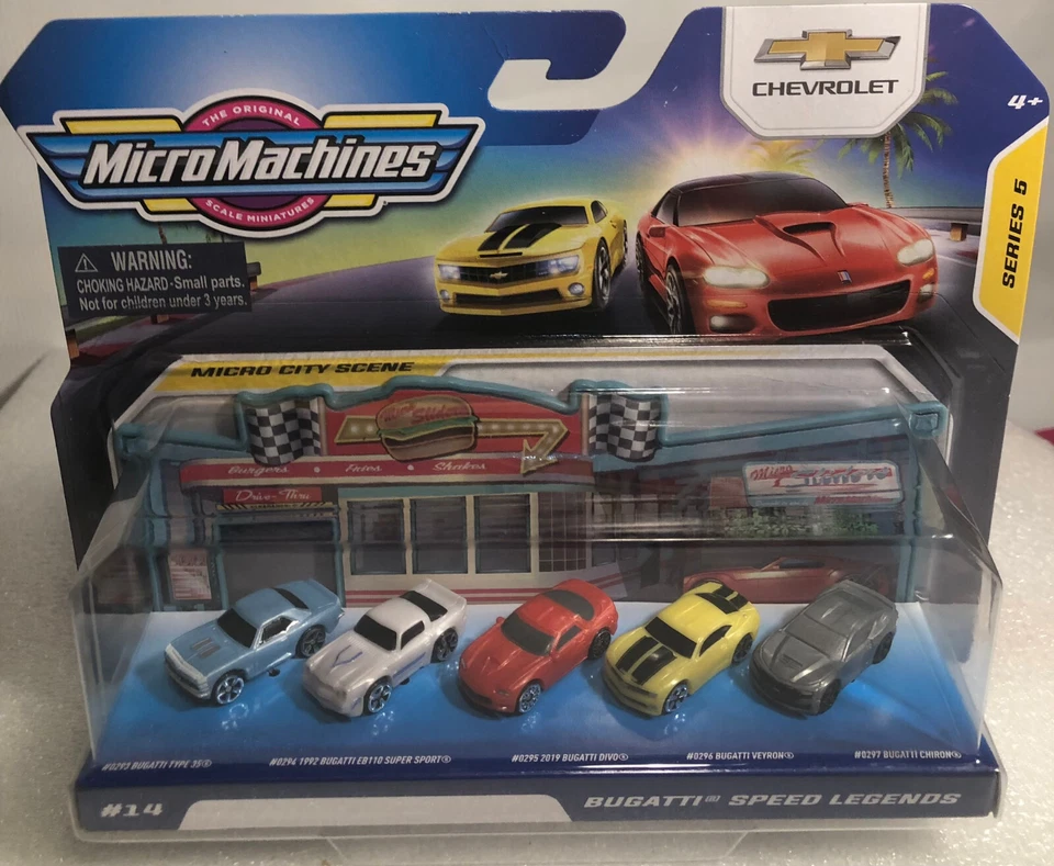 RARE Micro Machines Series 5 Chevrolet Camaro Generations #16 SS Z28 1967 1980
